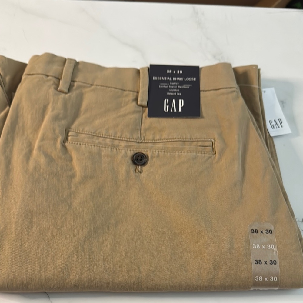 GAP Tan Chino Pants Classic Cotton Twill
